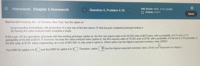 E Homework: Chapter 5 Homework Question 6,