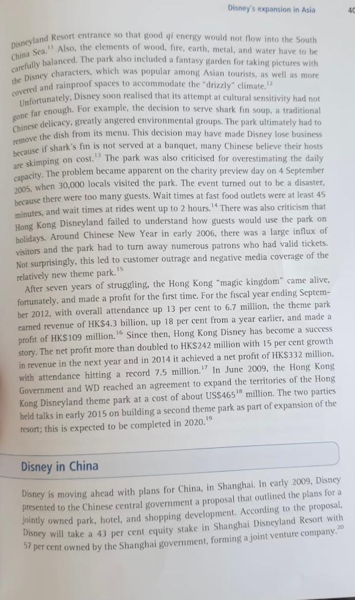 Identify key issues/problems (Identify at least