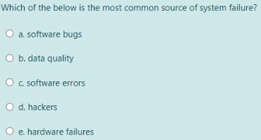 Which of the below is the most common source of