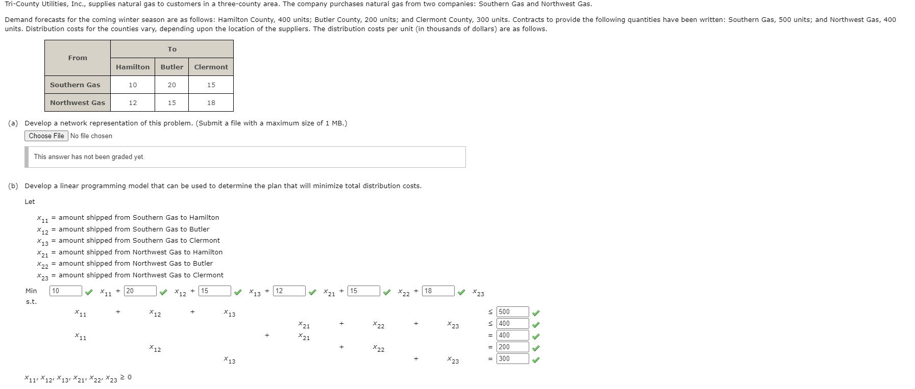 Tri-County Utilities, Inc., supplies natural gas