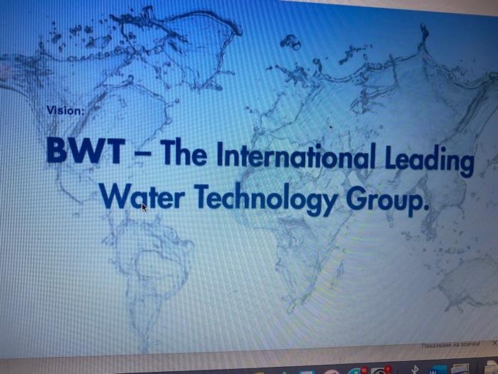 Task From the Marketing Case BWT each student may