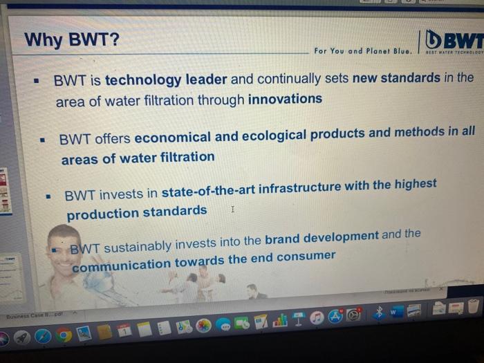 Task From the Marketing Case BWT each student may