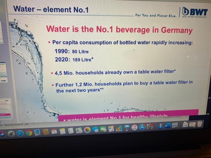 Task From the Marketing Case BWT each student may