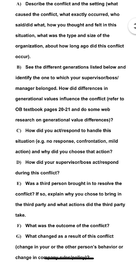 Focus on and briefly describe one specific