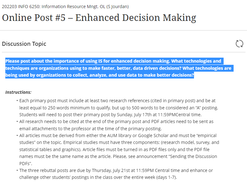Please post about the importance of using IS for