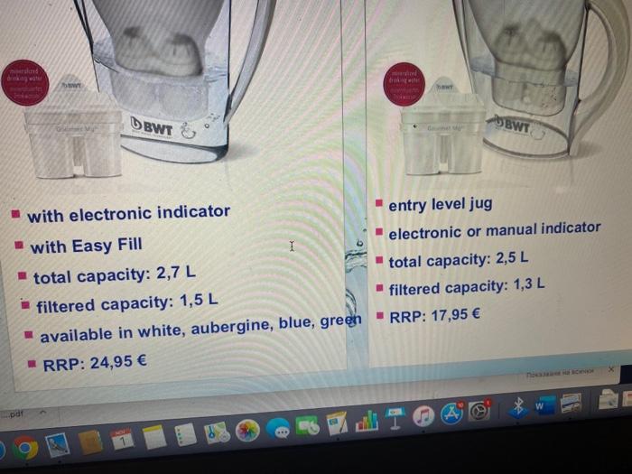 Task From the Marketing Case BWT each student may