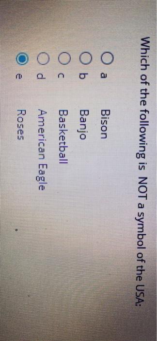 Which of the following is NOT a symbol of the