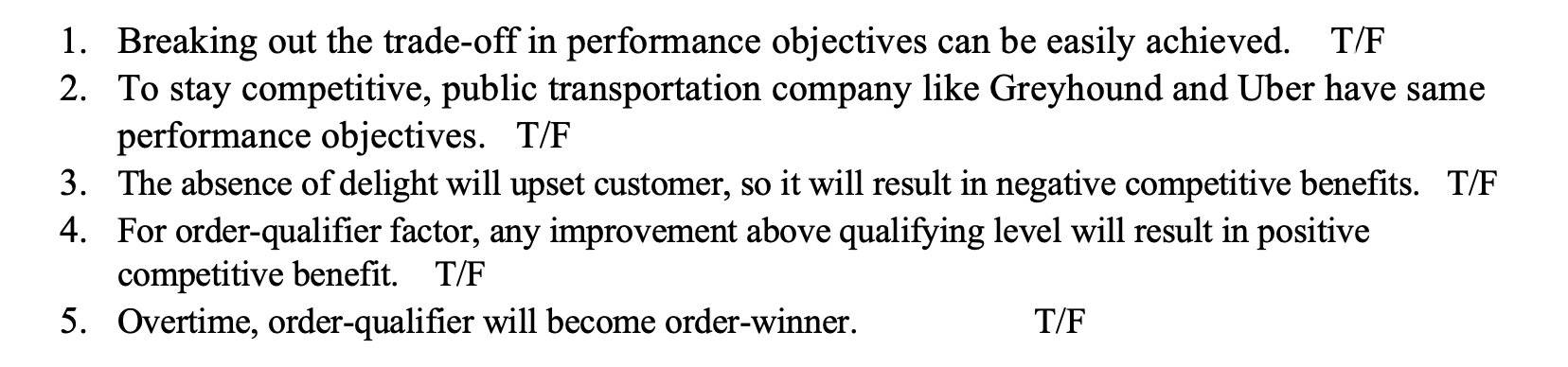 1. Breaking out the trade-off in performance