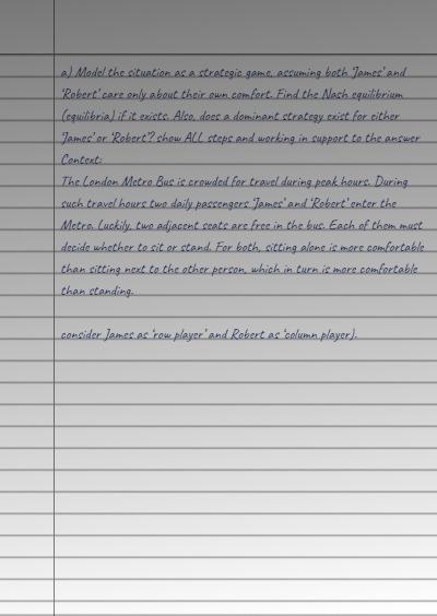 a. Model the situation ca strategie genowing