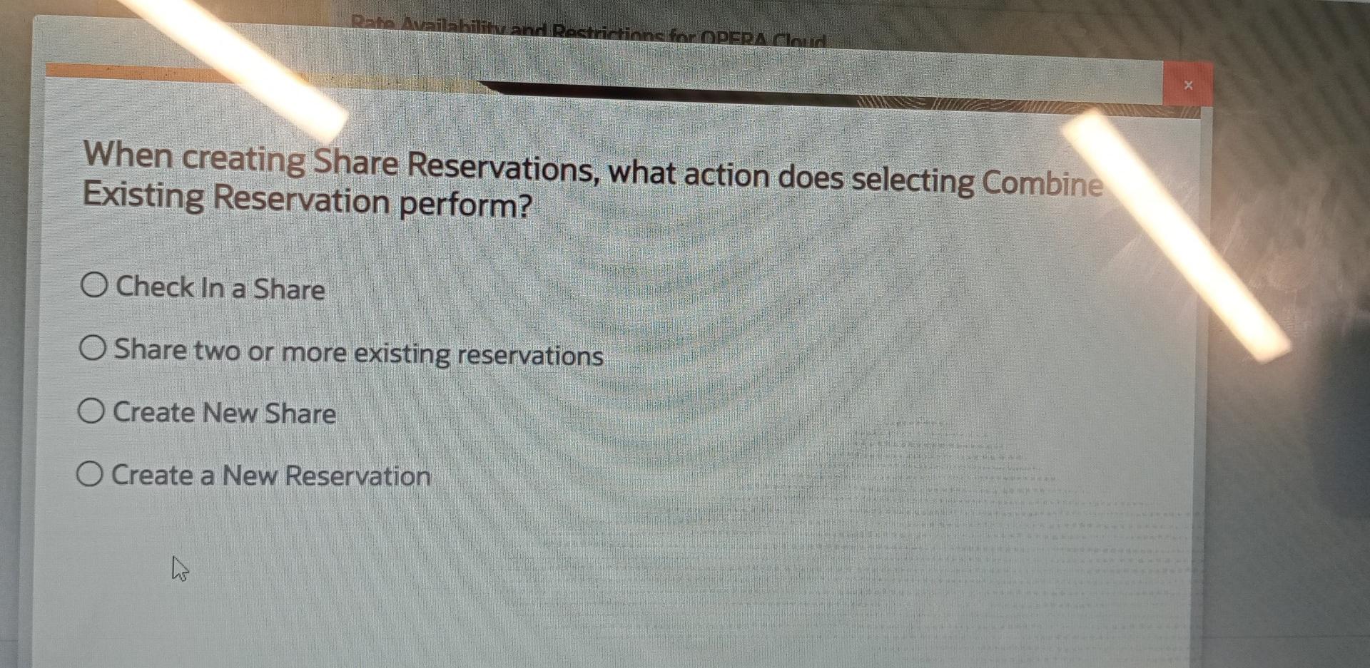 Rate Availability and Restrictions for OPERA
