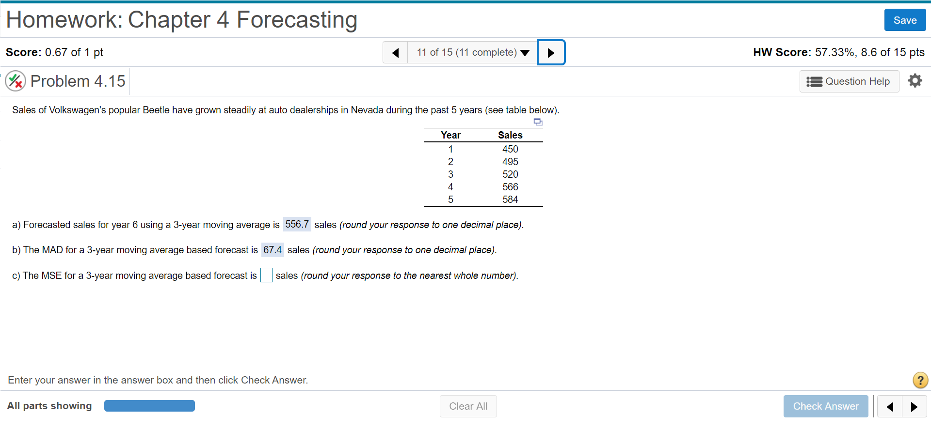 Sales of Volkswagen's popular Beetle have grown