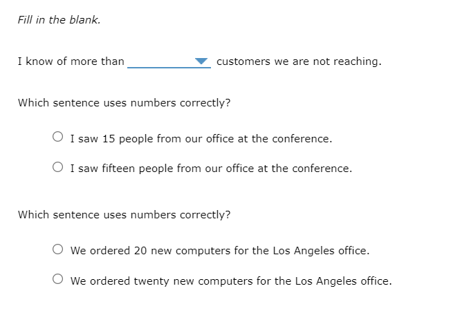 - Our sales team has ___ people on it. 13