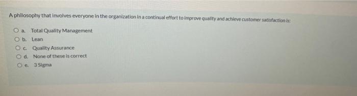 A philosophy that involves everyone in the