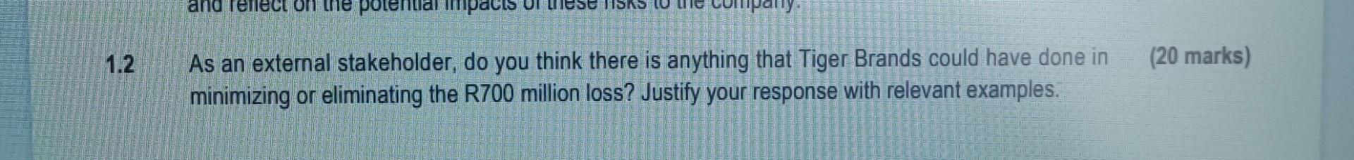 Case Study: Unrest and canned products recall