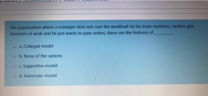 A sense of accept and respect is seen in which of