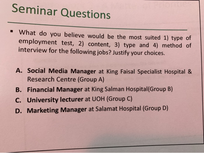 INCIDENT 1 A Matter of Priorities As production