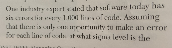 One industry expert stated that software today