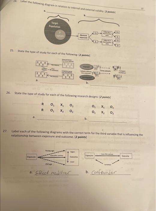 Answer question 24,25,and 26 24) label the
