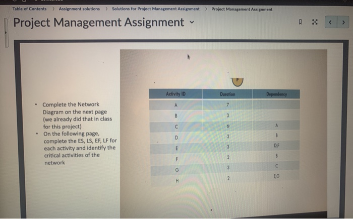 Table of Contents > Assignment solutions >