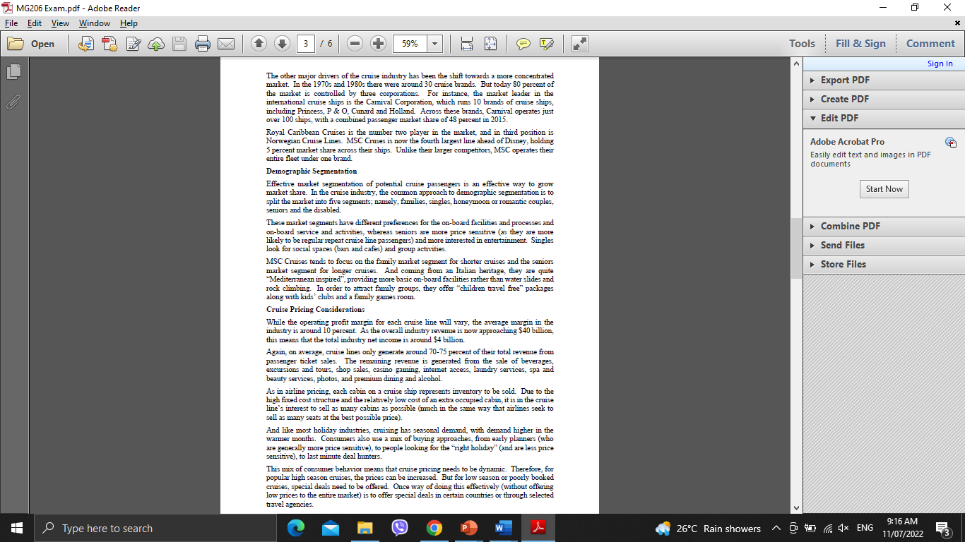 MG206 Exam.pdf - Adobe Reader File Edit View