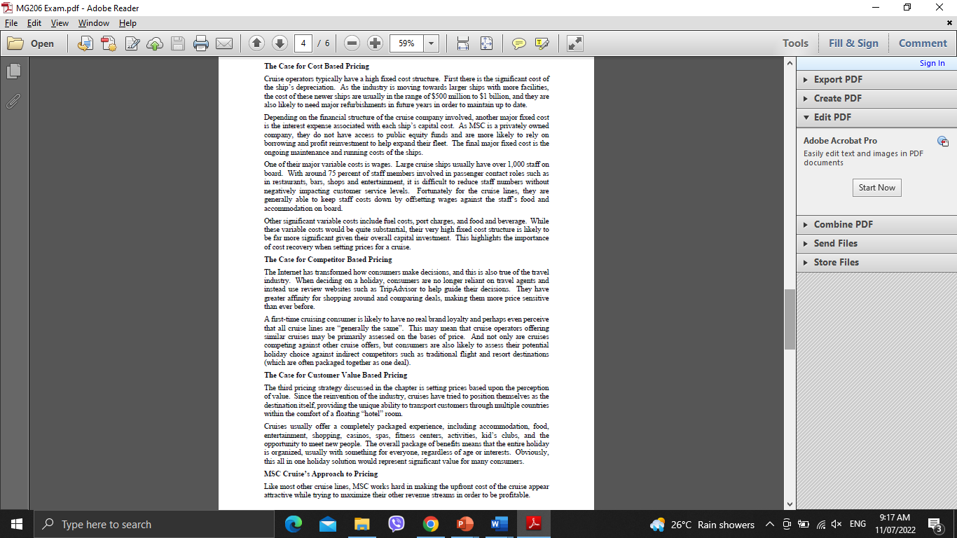 MG206 Exam.pdf - Adobe Reader File Edit View