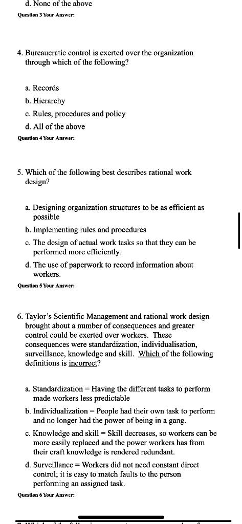 I would need some help answering these questions