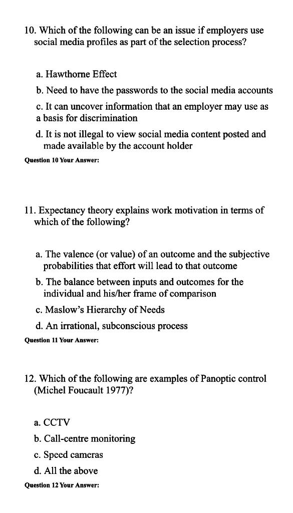 I would need some help answering these questions