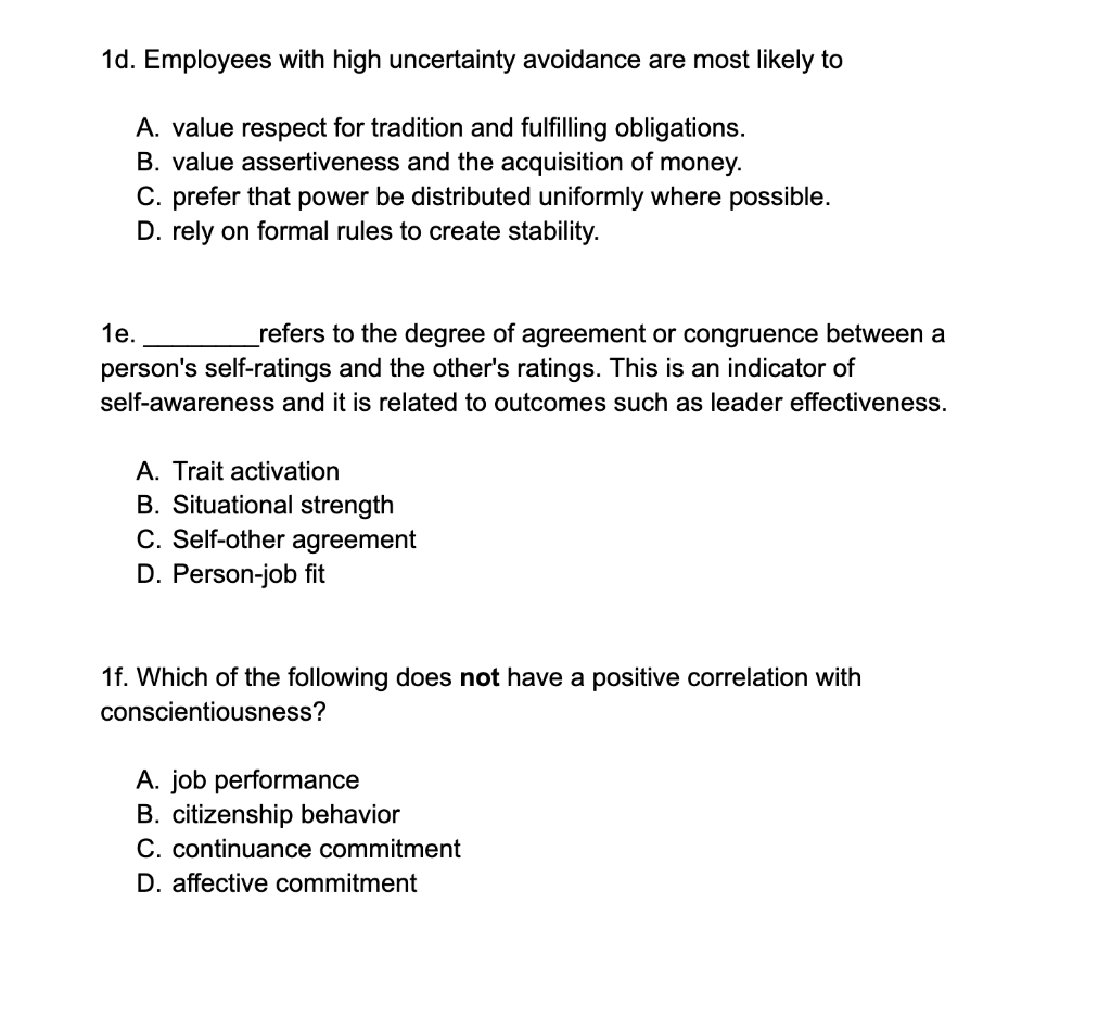 help asap 1a. Which of the following examples of