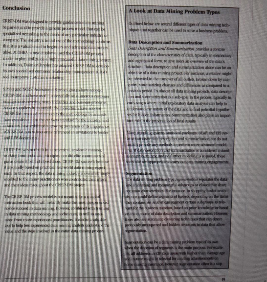 Abstract This article describes CRISP-DM