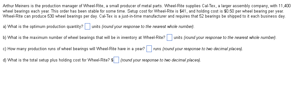 Arthur Meiners is the production manager of