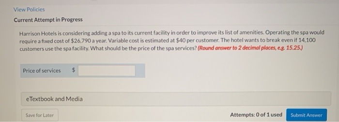 View Policies Current Attempt in Progress