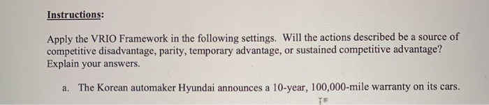 i think its competitive advantage? But i stil