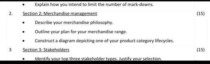 2. 3 Explain how you intend to limit the number