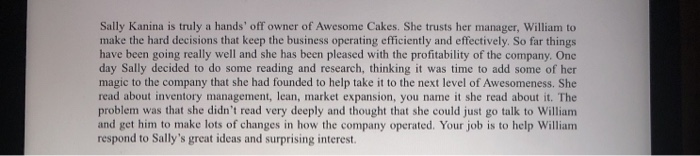 Sally Kanina is truly a hands' off owner of