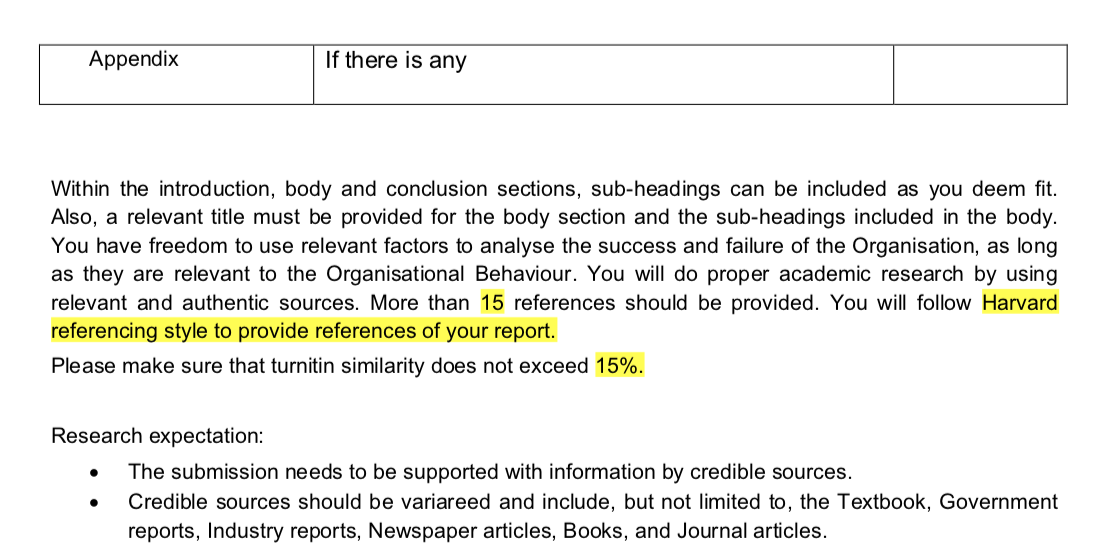 Report writing Topics: "How Organisational