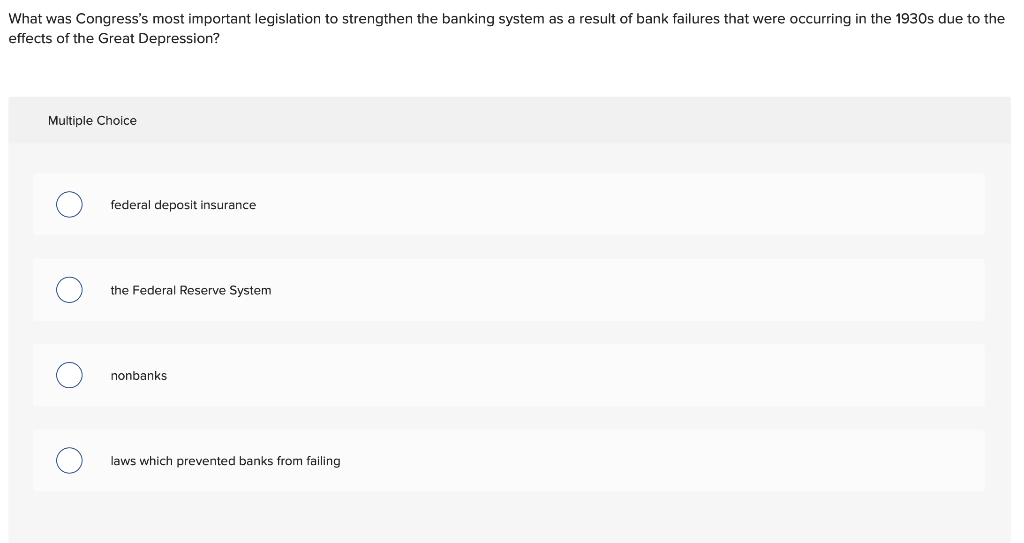 What was Congress's most important legislation to