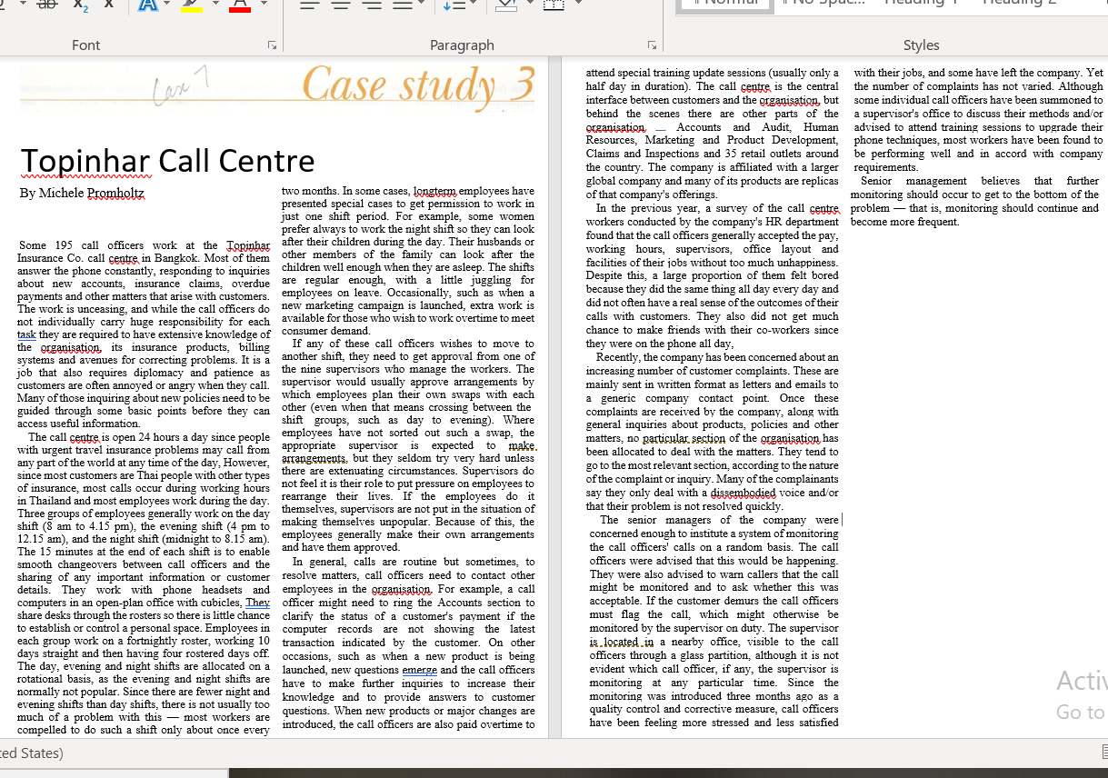 Some 195 call officers work at the Topinhar