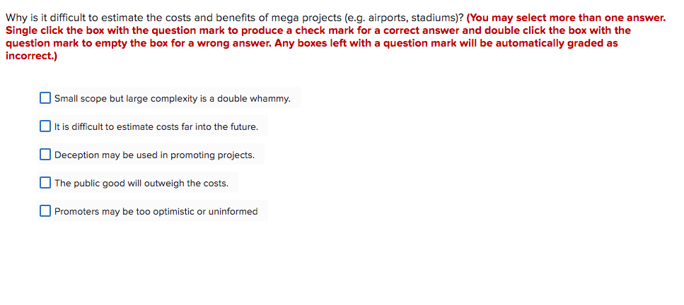 Why is it difficult to estimate the costs and