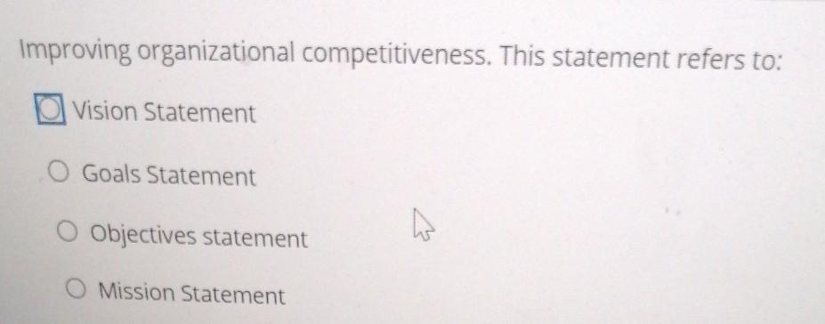 Improving organizational competitiveness. This