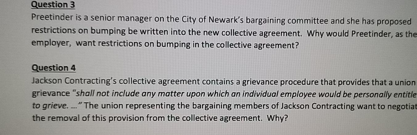 Question 3 Preetinder is a senior manager on the