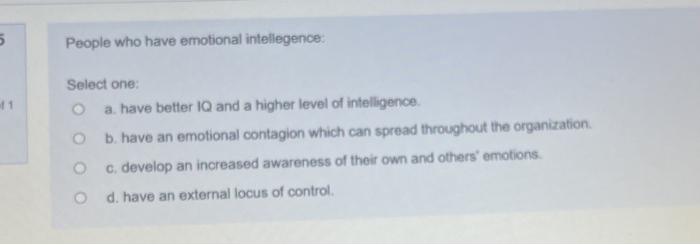 5 People who have emotional intellegence: Select