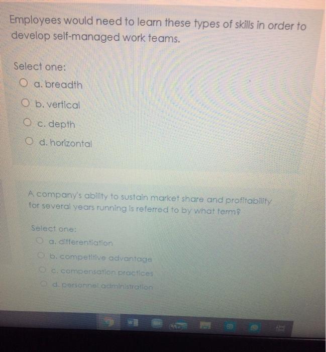 what the types of unions that the Human resources