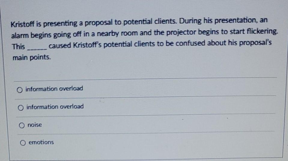 Kristoff is presenting a proposal to potential