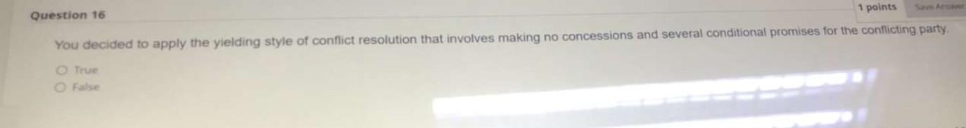 Question 16 1 points Save Answer You decided to