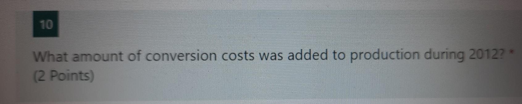 Direct materials: Beginning inventory Purchases