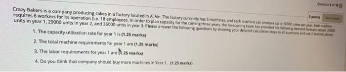 Crazy Bakers is a company producing cakes in a