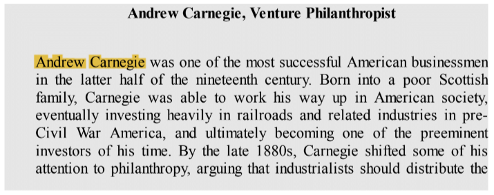 Provide a brief statement on the work Andrew