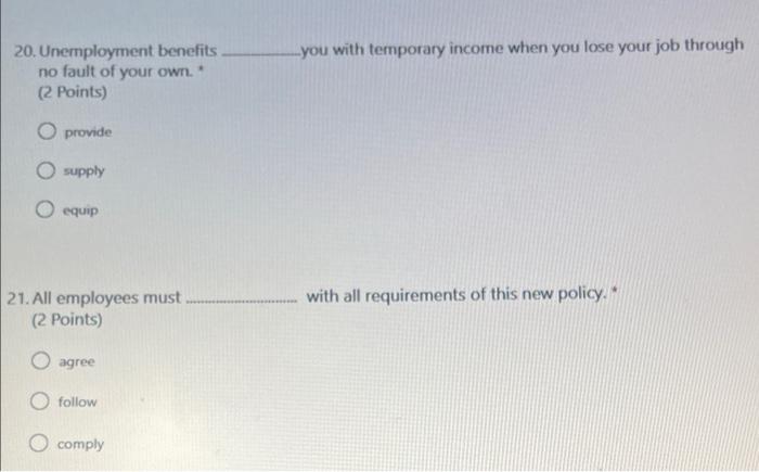 Section 4: Word Choice Choose the correct option