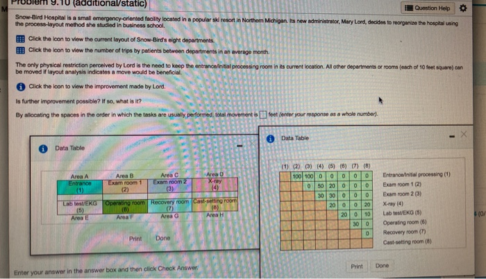 (additional/static) Question Help Snow-Bird