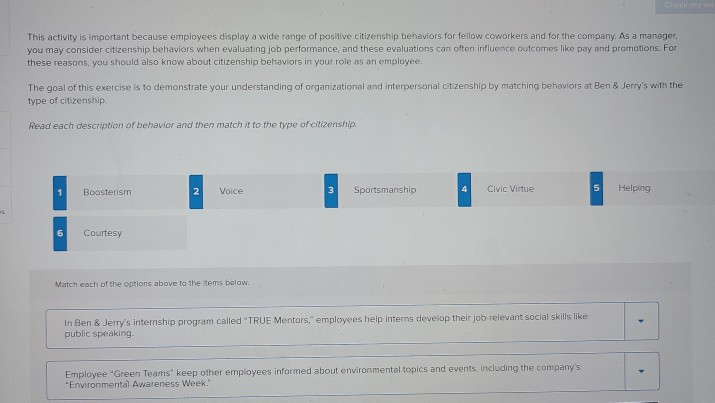 This activity is important because employees